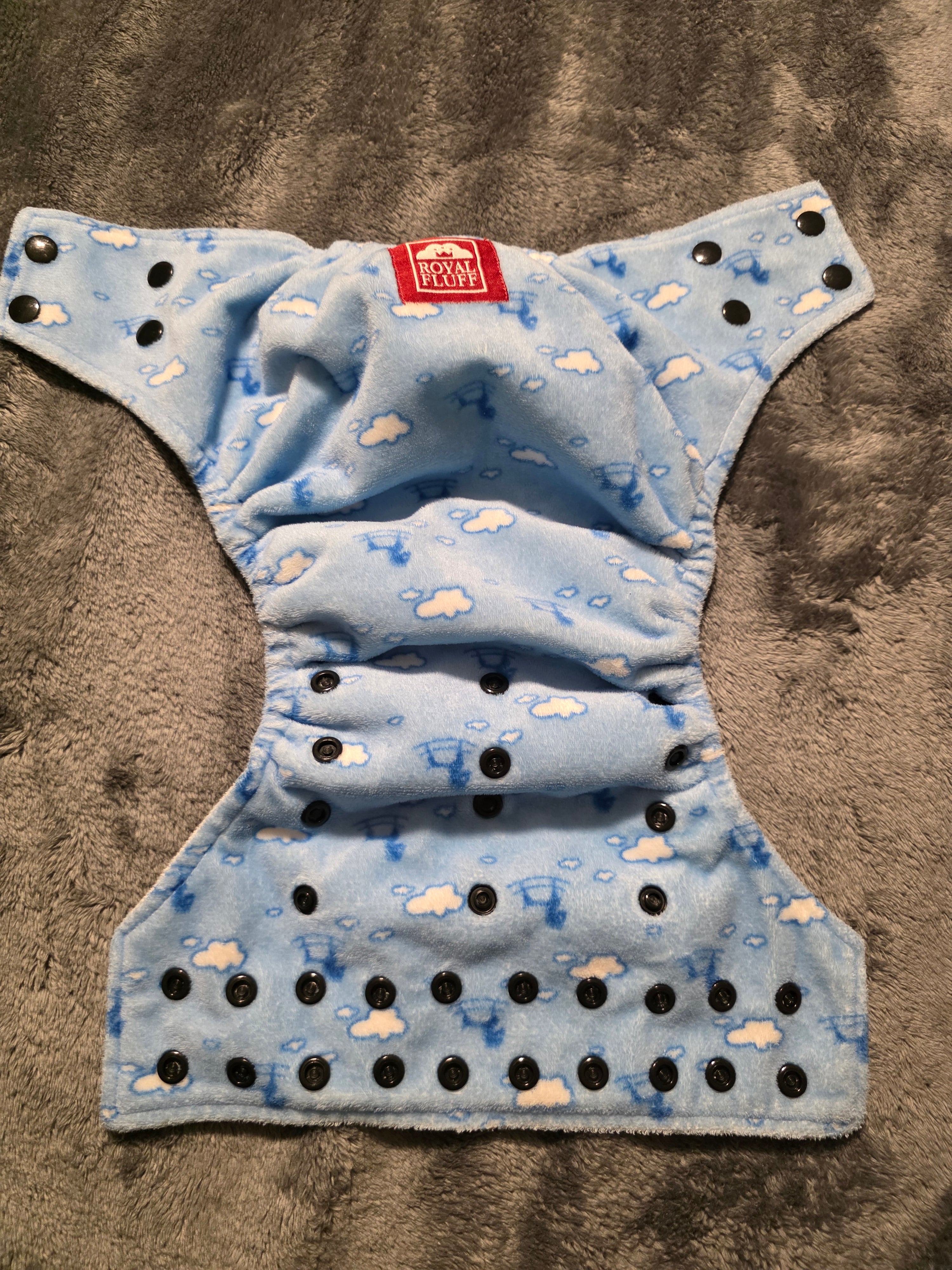 OS Royal Fluff minky Pocket (rockinghorse)