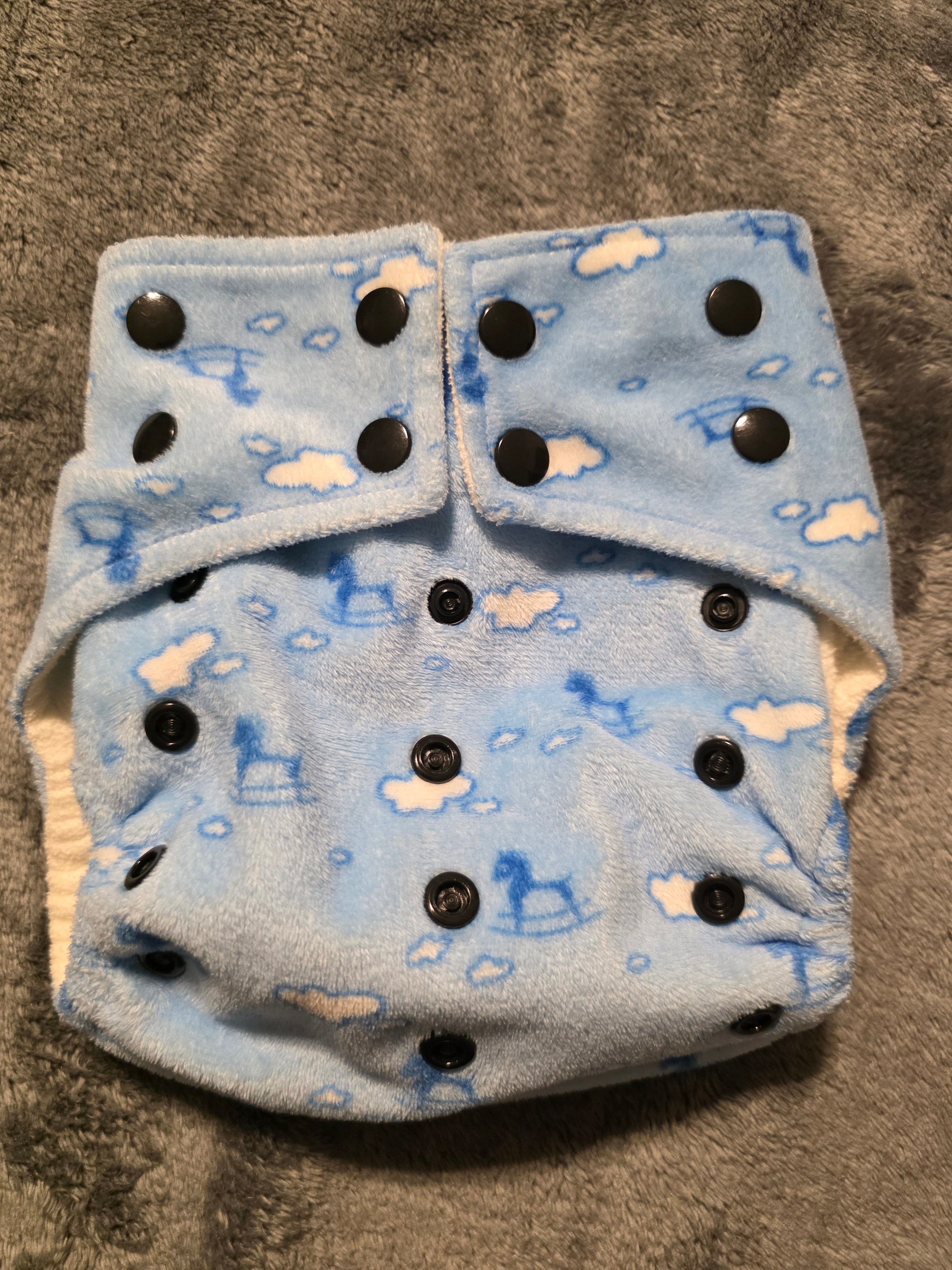 OS Royal Fluff minky Pocket (rockinghorse)