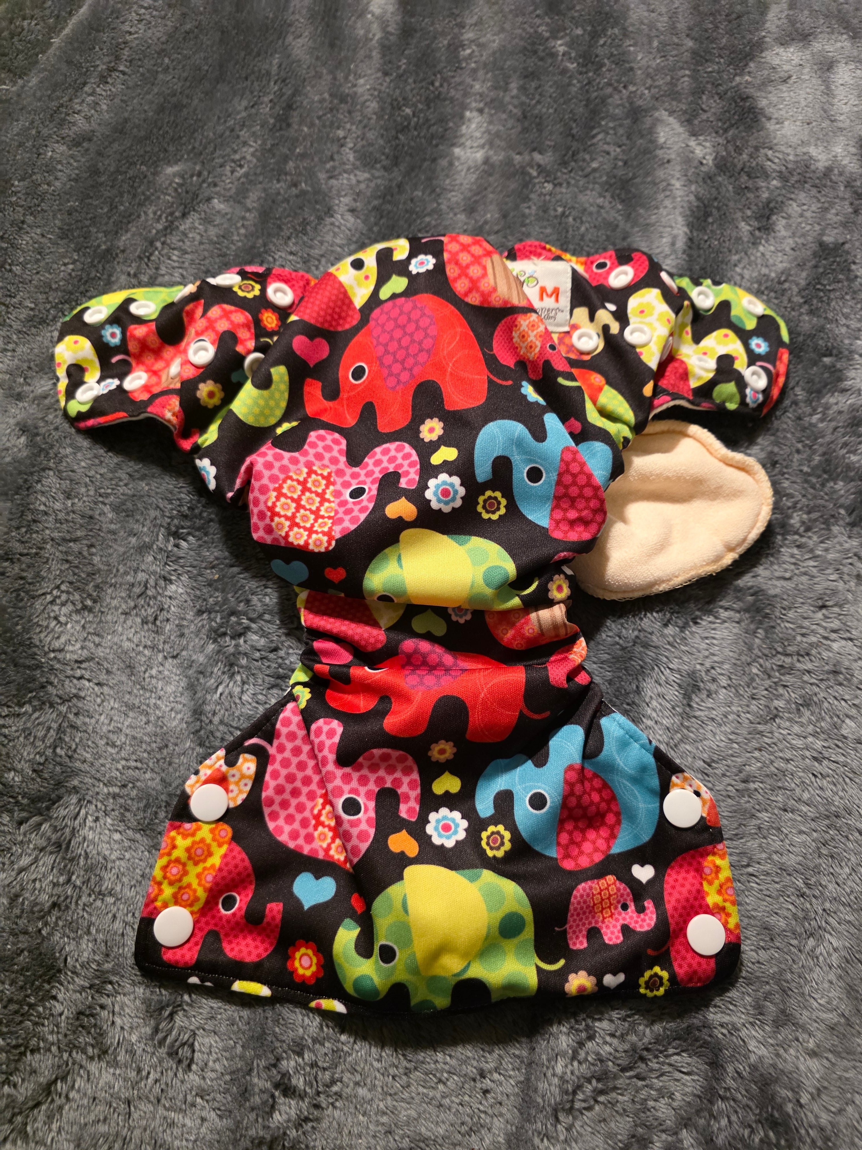 OS Bottombumbers cover w insert (elephants)
