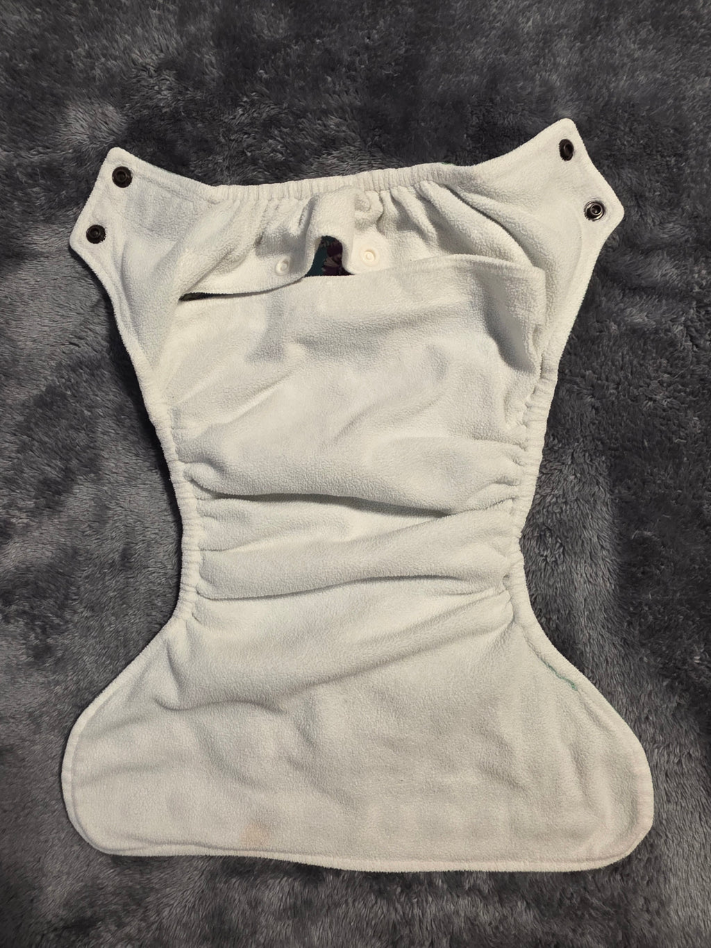 OS little butt embroidered fleece pocket (Happy Camper)